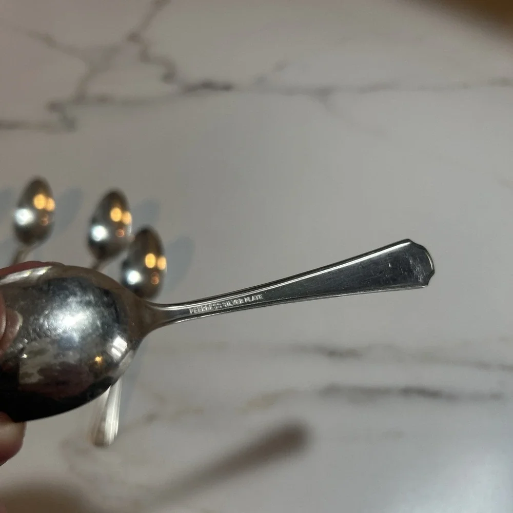 1929 Berkeley Peerless Silver-Plated Teaspoons, set of‎ 6